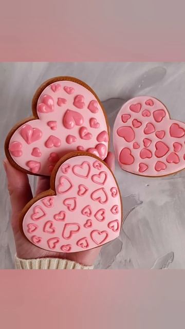 💗Мінімалістичний дизайн пряничних валентинок. Розпис імбирниго печива. #пряники #valentinesday #diy
