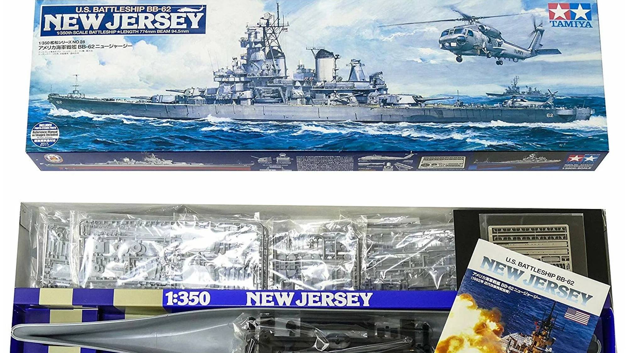 Сборка Tamiya 1/350 78028 US Battleship BB-62 New Jersey