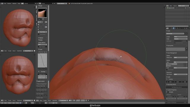 How To Sculpt The Mouth In Blender - Real Time Tutorial