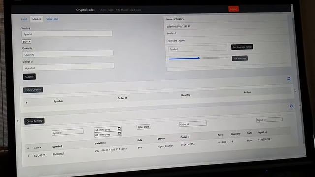 BUY BNB/USDT LIVE TRADED SIGNAL IN THE CLIENT'S ACCOUNT UNDER THE COPYTRADE SERVICE | CRYPTOTRADE1