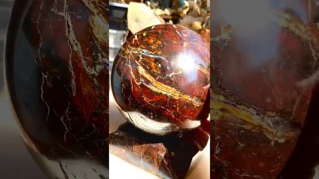 Шар из заринита. 137мм. 4.88кг. Каменюшка