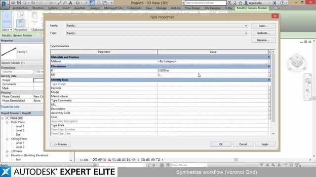 (OUTDATED) Revit Synthesize Workflow Exercise 1 - Voronoi Grid