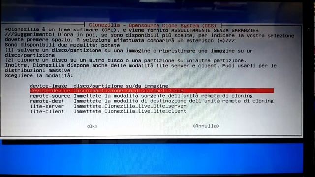 Ripristino pc parte 11 Clonare un disco su ssd con Clonezilla e Gparted