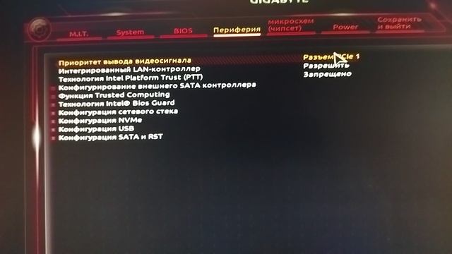 GIGABYTE GA-H110M S2, графический BIOS