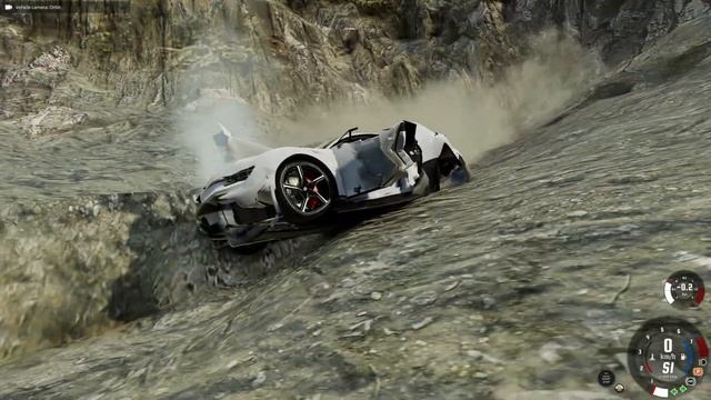 Bugatti Chiron - Downhill Destruction – BeamNG.drive