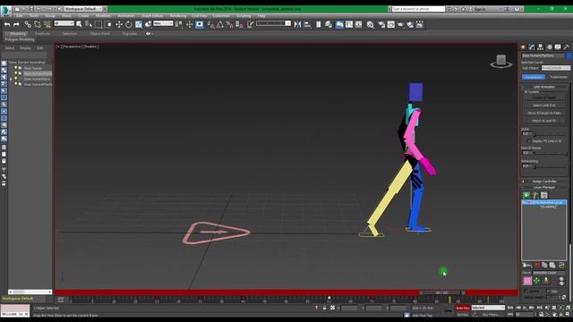 Creating a simple rough walk animation in 3ds Max