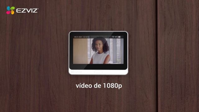EZVIZ DP2C - Pulsador de timbre de mirilla inalámbrico