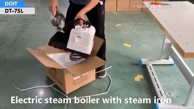 How to install the electric steam boiler with steam iron DT 75L?