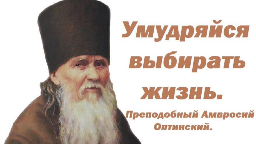 Отношения с ближними. Преподобный Амвросий Оптинский.