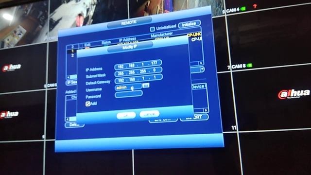 How to change ip address of new Cpplus or Dahua ip camera through DVR