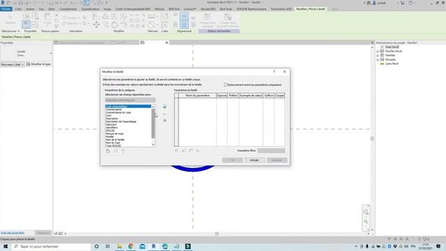 Coffrage Repérage des Planchers sur Revit
