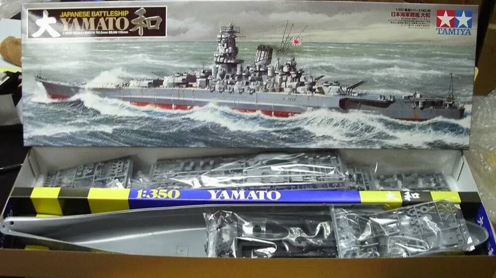 Распаковка Tamiya 1/350 78030 Japanese Battleship Yamat