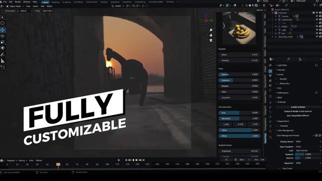 RealTime Compositing Blender Filmic Color Grade - Quick Post FX Addon
