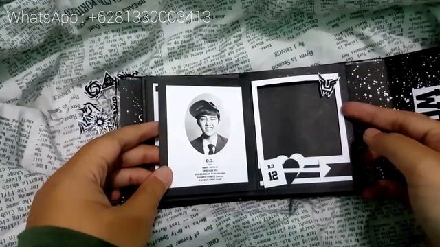 K-pop Scrapbook Mini Albums (EXO) - Handmade DIY