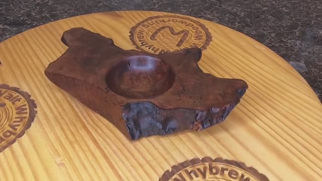 Чаша из капа сувеля Токарка по дереву своими руками для начинающих Уроки токарки по дереву  №195