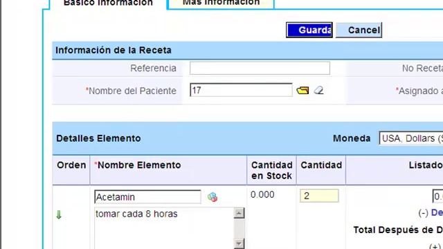 Doctor Web 2.0 PRM: Cómo crear una receta en Doctor Web 2.0