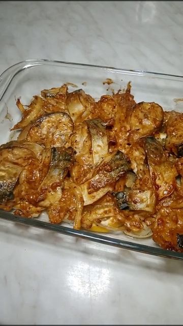 Скумбрия запечённая в духовке/ необыкновенный рецепт/очень вкусный