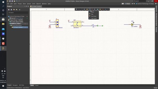 Circuito básico altium designer