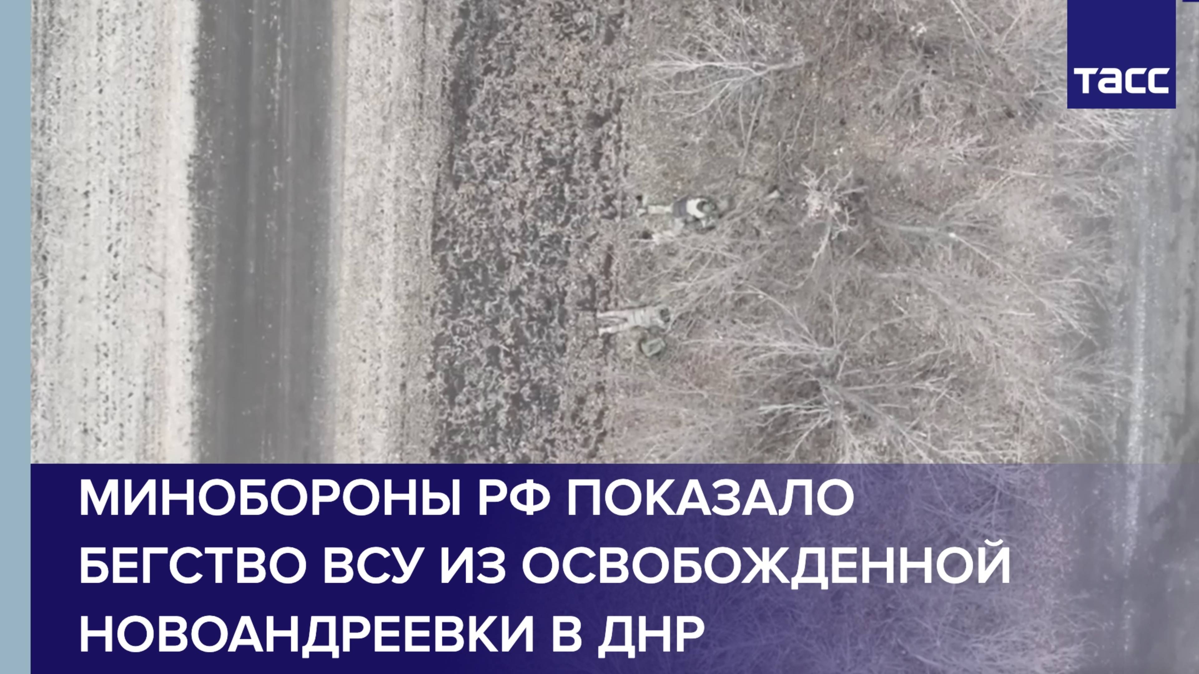 Минобороны РФ показало бегство ВСУ из освобожденной Новоандреевки в ДНР