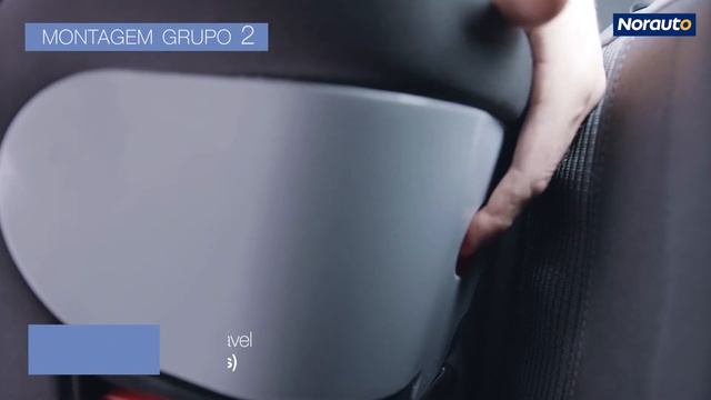 Banco NORAUTO G2/3 Preto Sistema ISOFIX