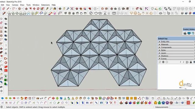 Albahar Facade Simulation by SketchUp