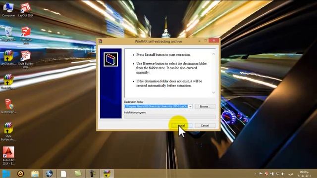 setup & activate sketchup 2014