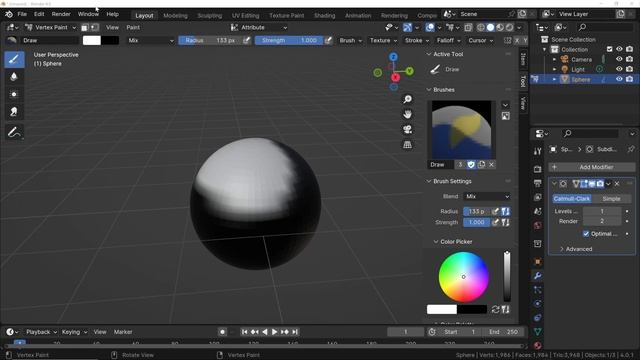 Vertex Colors as Masks in Blender
