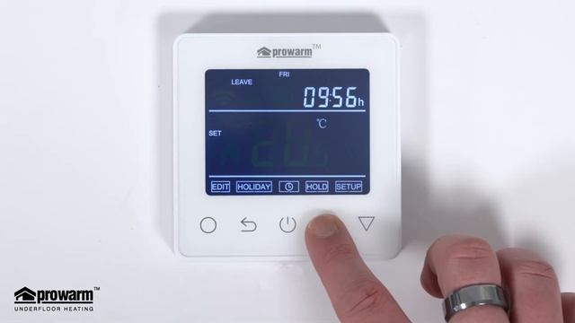 ProWarm ProTouch WiFi Smart Thermostat - Basic Operation