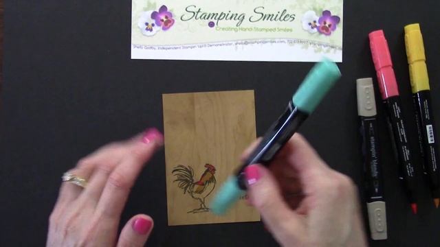 Very Simple Handmade Rooster Card With Stampin' Up! Home To Roost