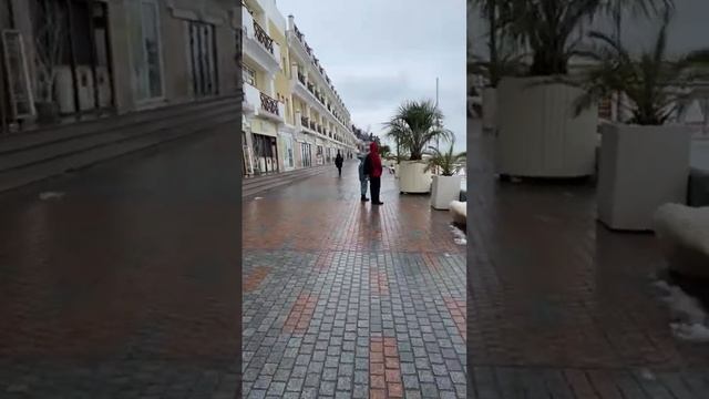 Прогулка по центру, 6ой день снегопада, Сочи 25 февраля