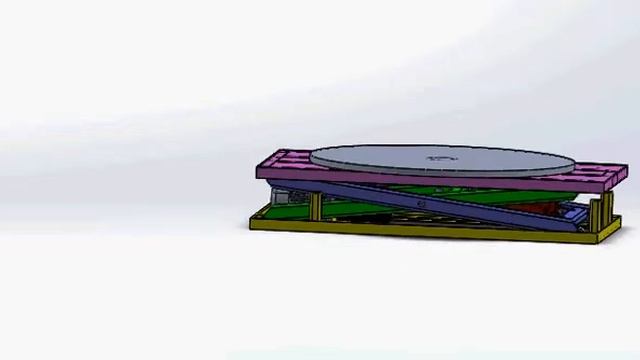 Modelado en solidworks de mesa elevadora hidráulica (video 1)