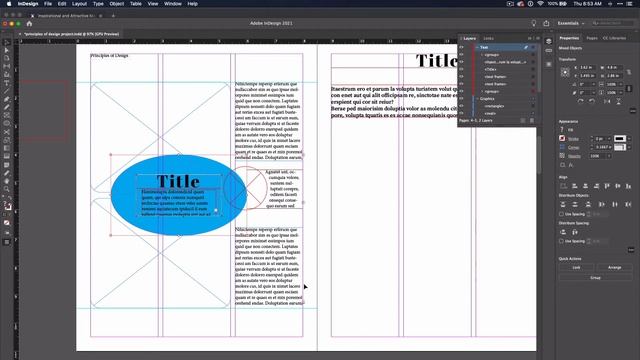 11. Adjusting Frames and Text Wrap in InDesign