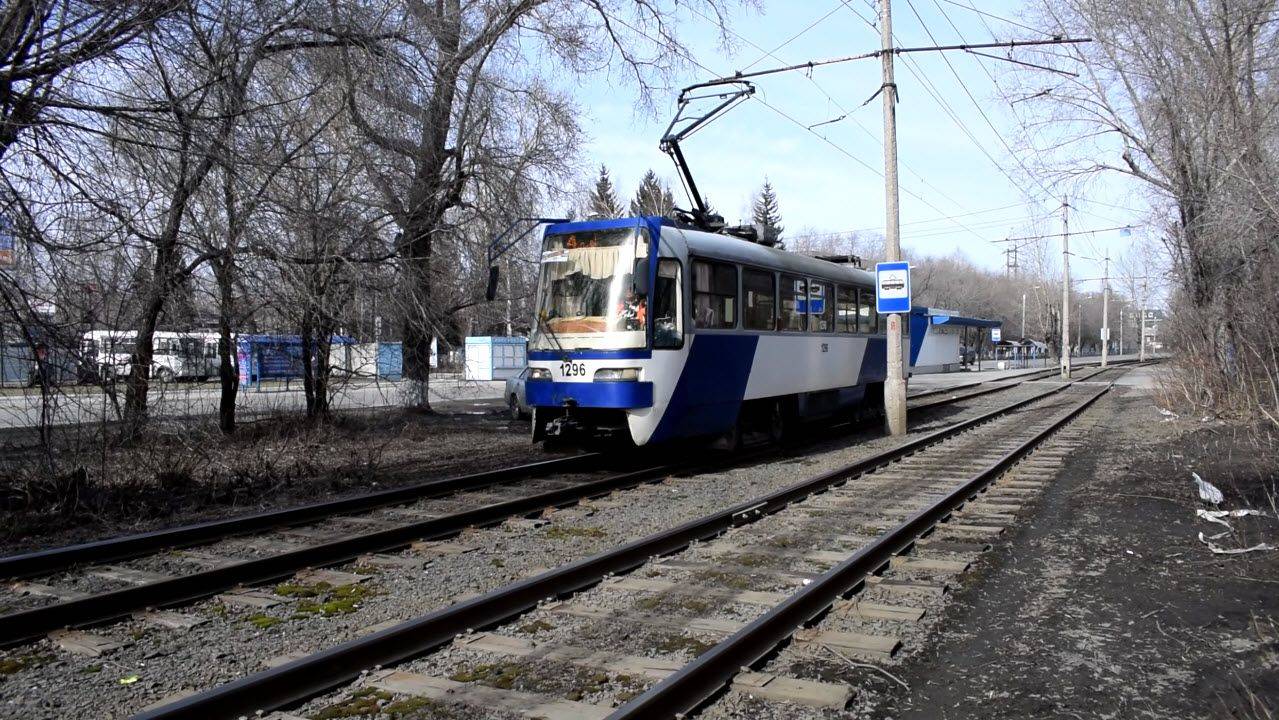 Трамвай Tatra TB4D КВР Барнаул-1296 (1080р)