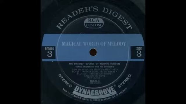 Ronnie Hazlehurst & his orchestra - The Sweetest Sounds of Richard Rodgers (LP, 1963)