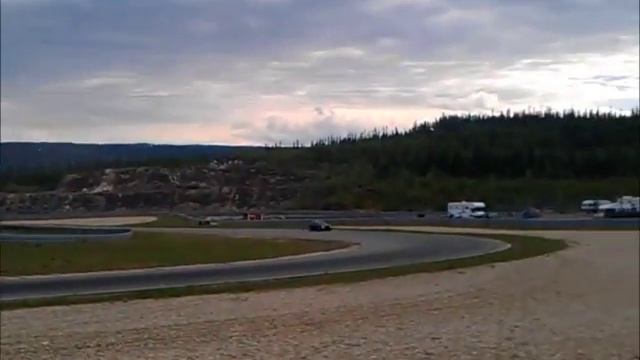 Opel Omega 2.0 drifting at Arctic Circle Raceway