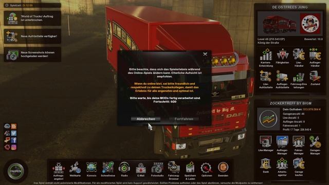 ETS 2 1.42 Open Beta - SCS Multiplayer mit Mods Teil 1