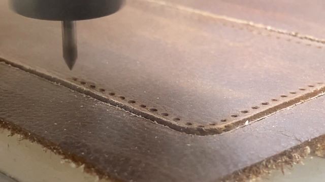 Cutting a Leather Wallet On a Desktop CNC.