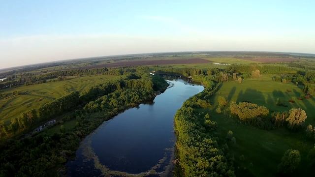 micro drone 250 grams flies at a wind speed of 6-7 m /s a fantastic landscape