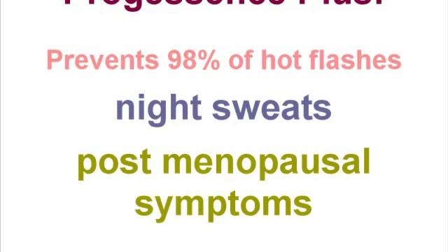 Menopause, PMS, Hot Flash Relief