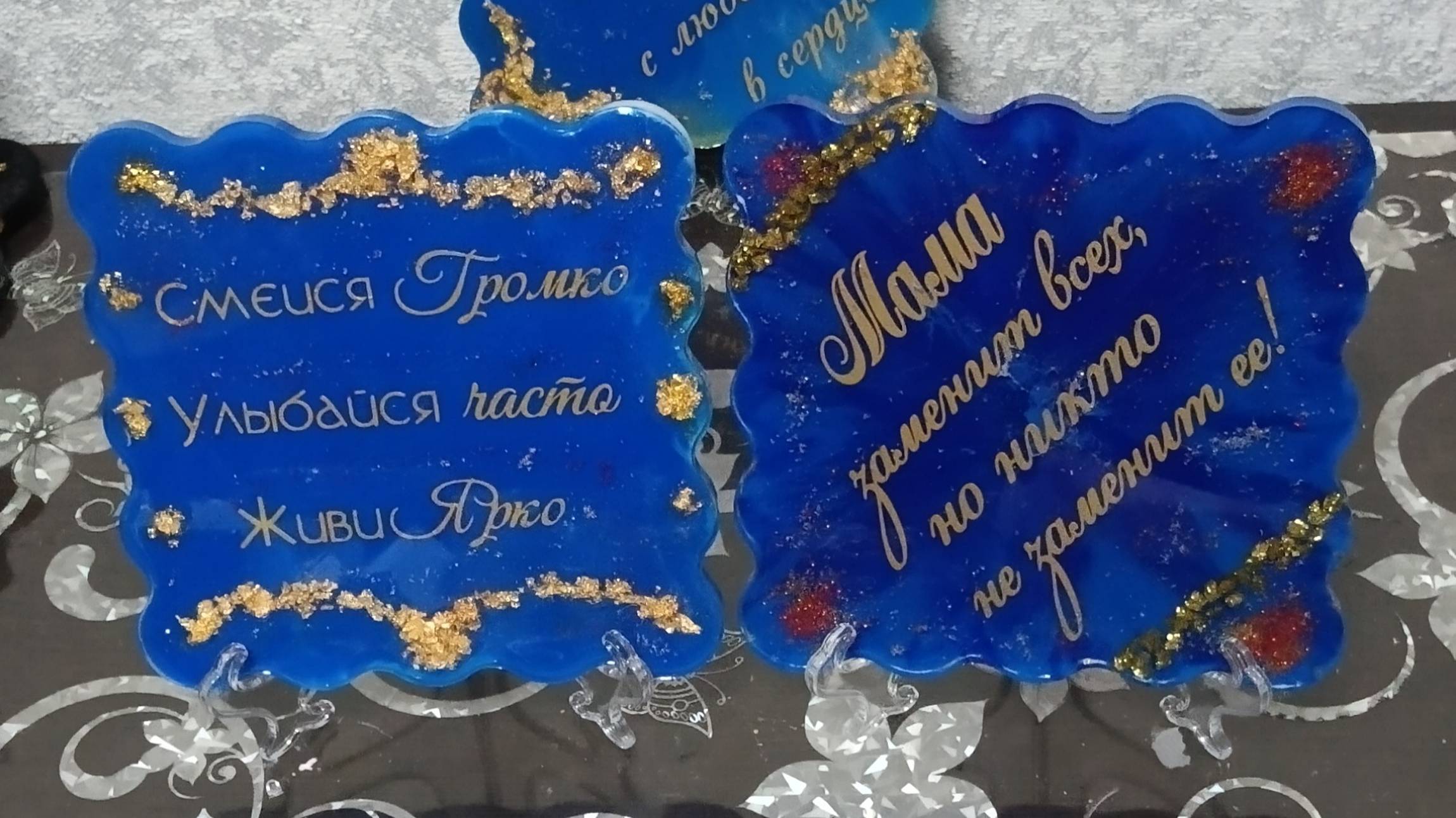 Панно из эпоксидной смолы - три .