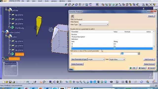 Knowledge, Parametrizing Assembly 6 of 7, Catia v5, Nader G Zamani