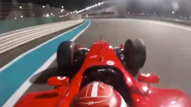 Charles Leclerc drives Ferrari F2003 at Yas Marina