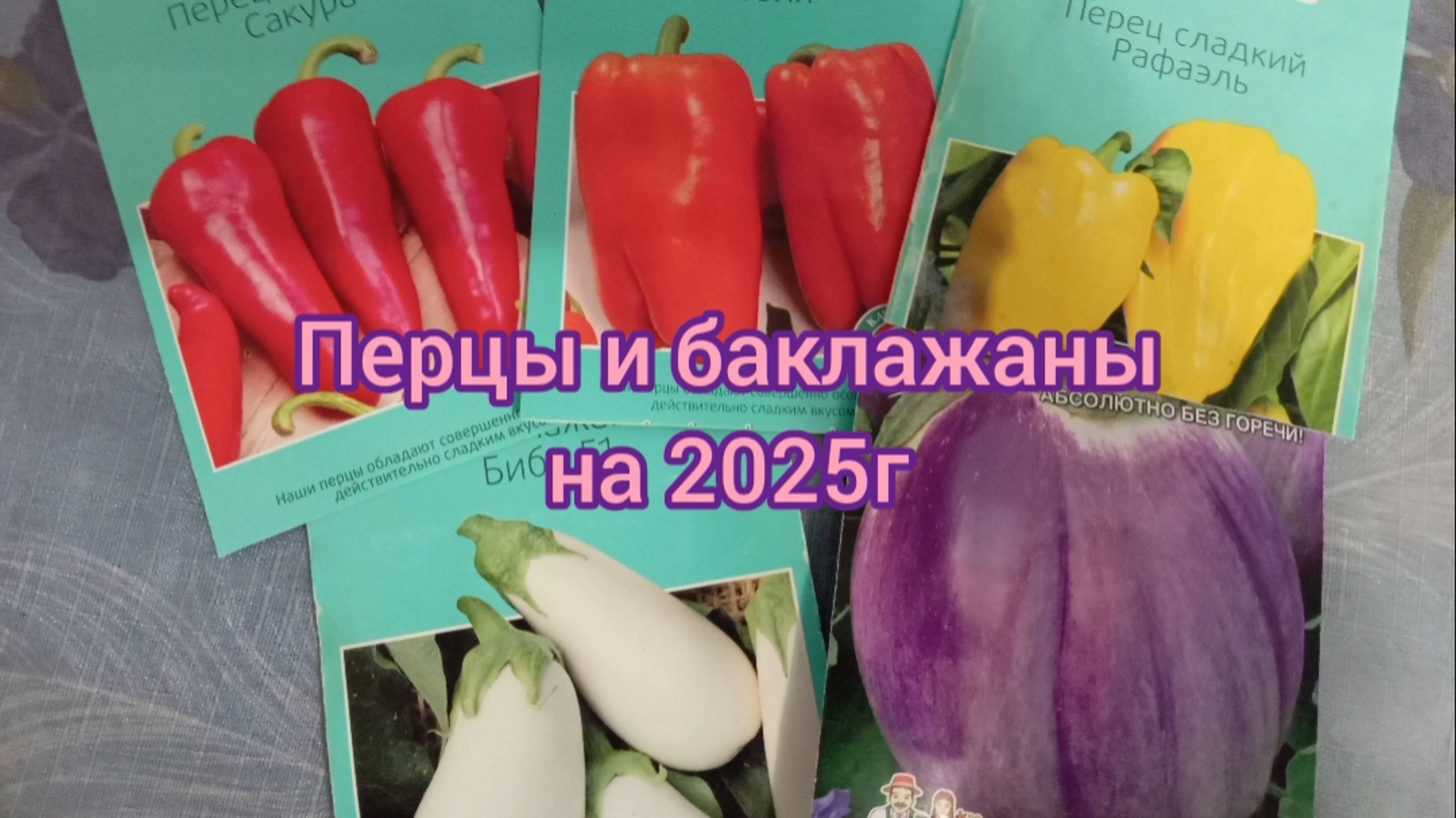 Перцы и баклажаны на 2025 г