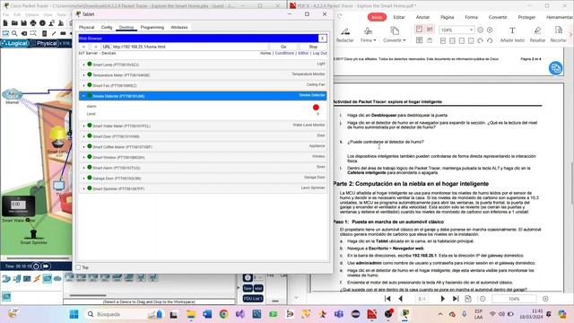 Caso 4.2.2.4 Packet Tracer - Explore The Smart Home