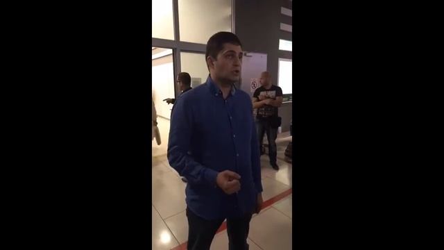 Встреча Давида Сакварелидзе в аэропорту