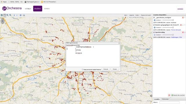 osm2geOr - mix de 2 sources différentes - arrêts de bus de Rennes