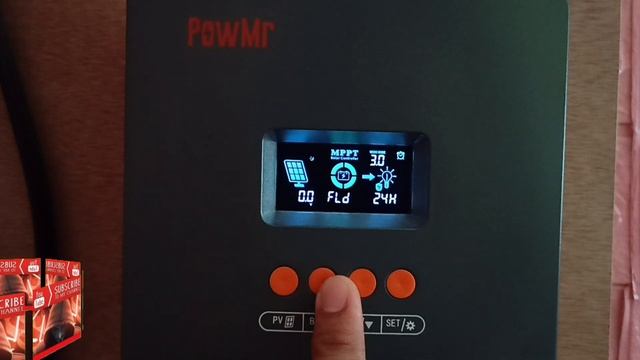 PowMr 60A MPPT SOLAR CHARGE CONTROLLER SCC POW-M60-PRO UNBOXING AND OPERATION EASY SET-UP KEYS