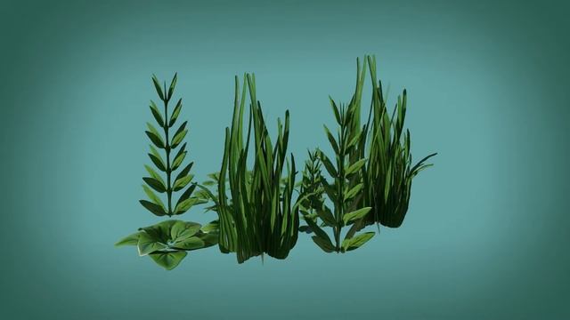 Stylized 3D Grass Asset Pack made in Blender / ZBrush