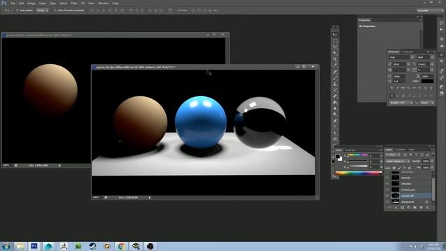 Renderman 20 Render Passes Compositing in Photoshop