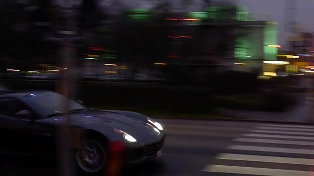 Ferrari 599 GTB Fiorano F1 accelerates - HD